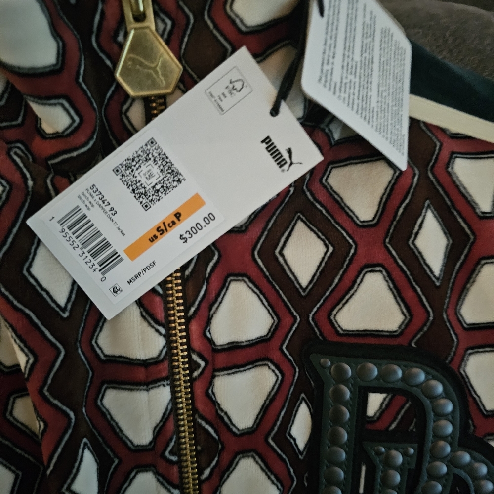 New Puma x Dapper Dan T7 Jacket mens size small Multi-Color Harlem design rare - Picture 13 of 13